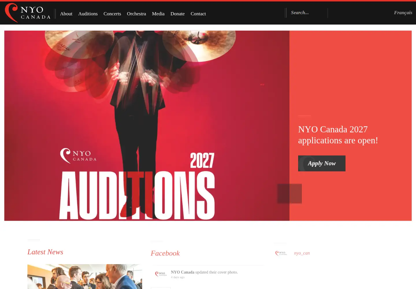 Screenshot of nyoc.org