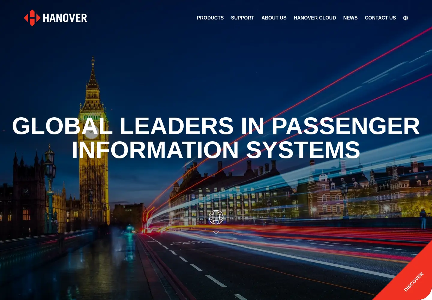 Captured homepage of hanoverdisplays.com in the current scan