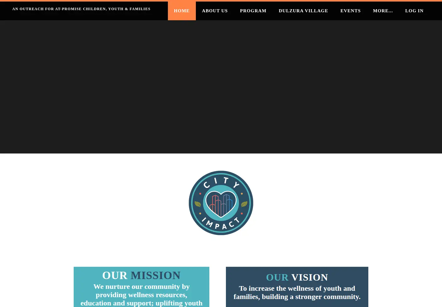 Captured homepage of cityimpact.com in the current scan