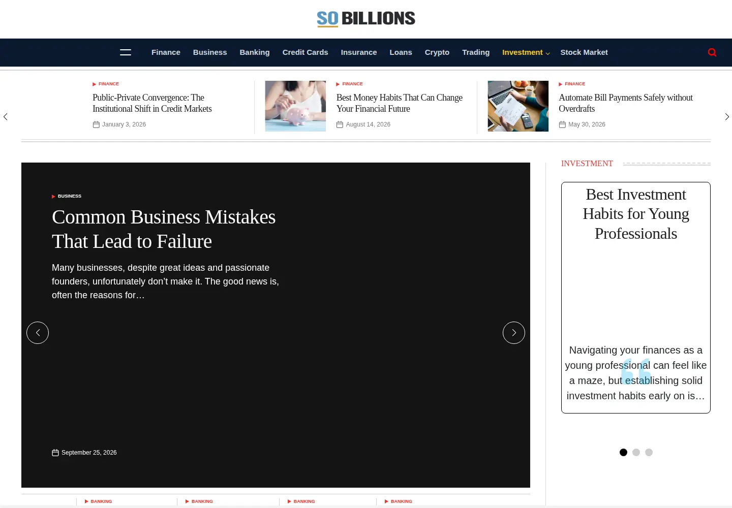 Screenshot of sobillions.com