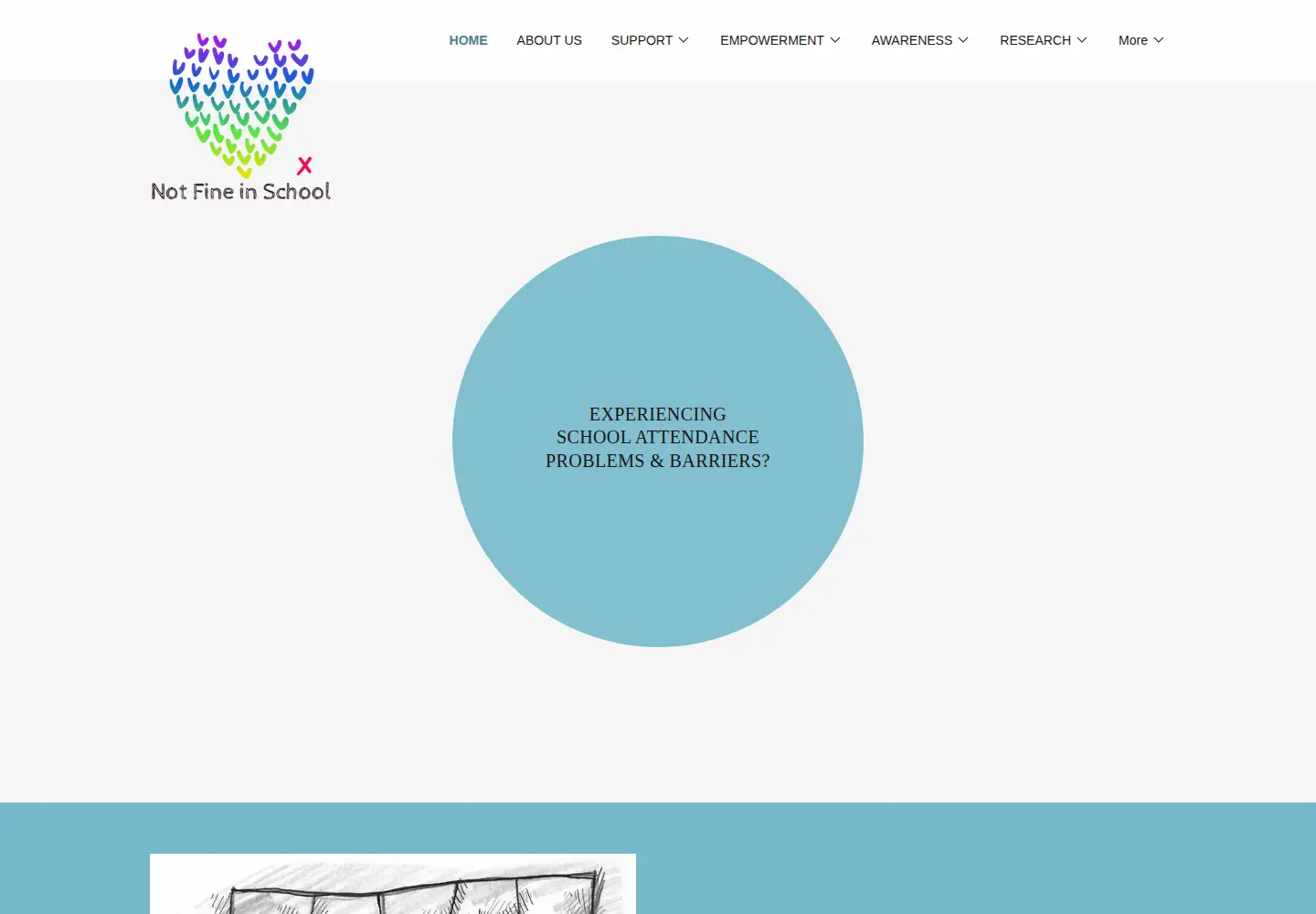 Screenshot of notfineinschool.co.uk