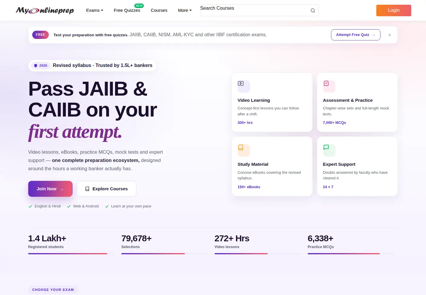Screenshot of myonlineprep.com