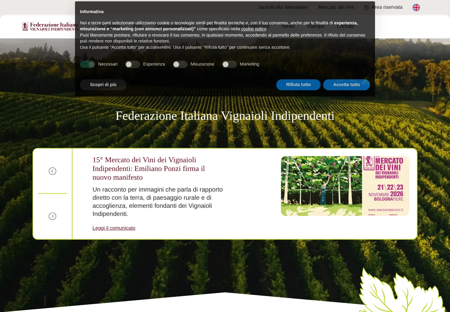 Screenshot of fivi.it