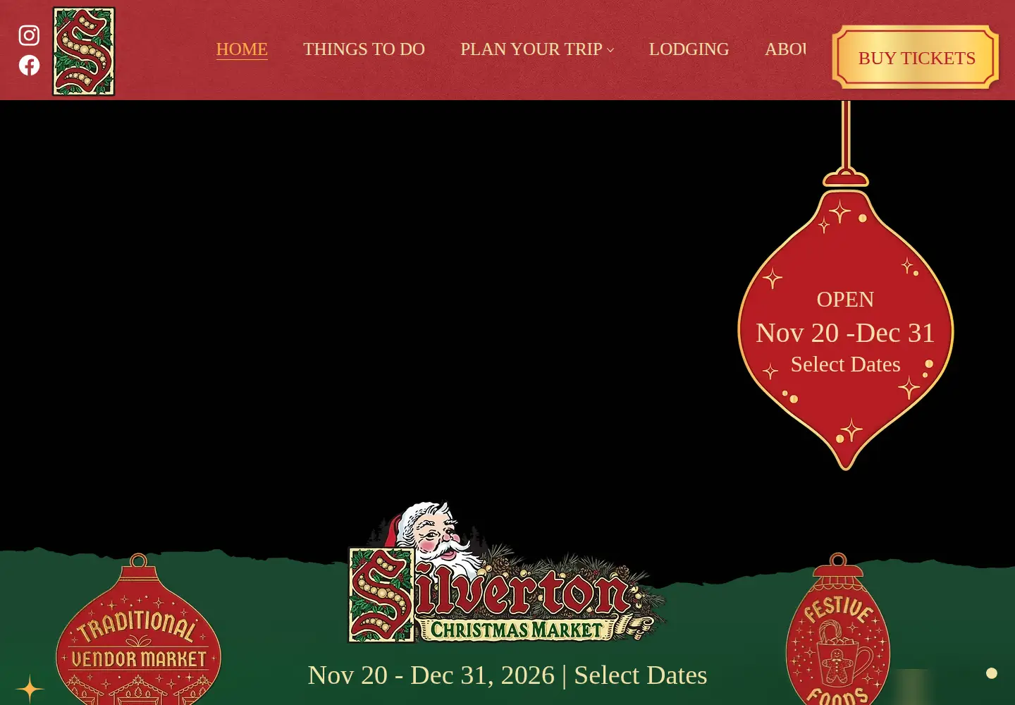 Screenshot of silvertonchristmasmarket.com