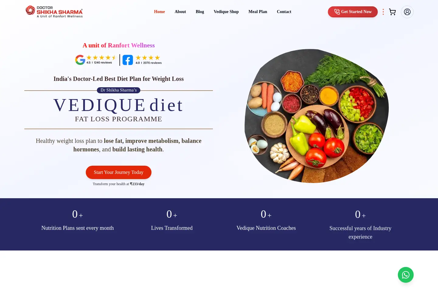 Screenshot of drshikhasharma.com