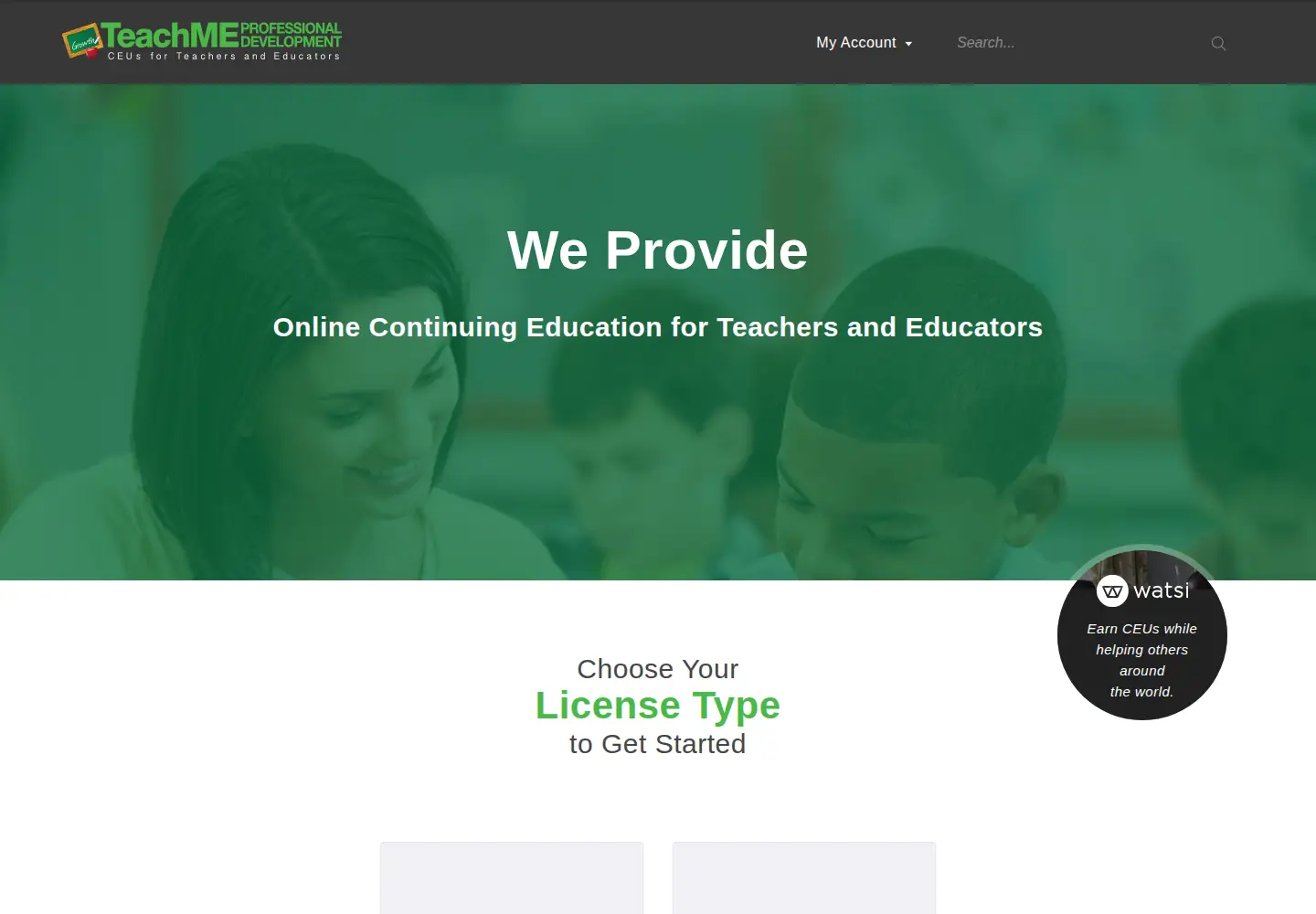 Screenshot of teachmeceus.com