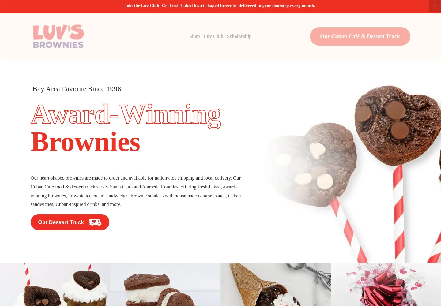 Screenshot of luvsbrownies.com