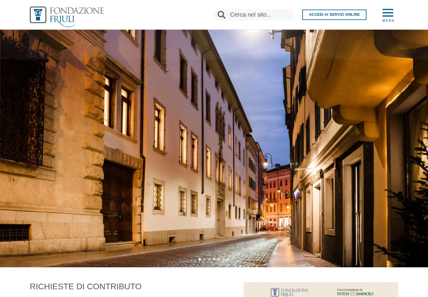 Screenshot of fondazionefriuli.it