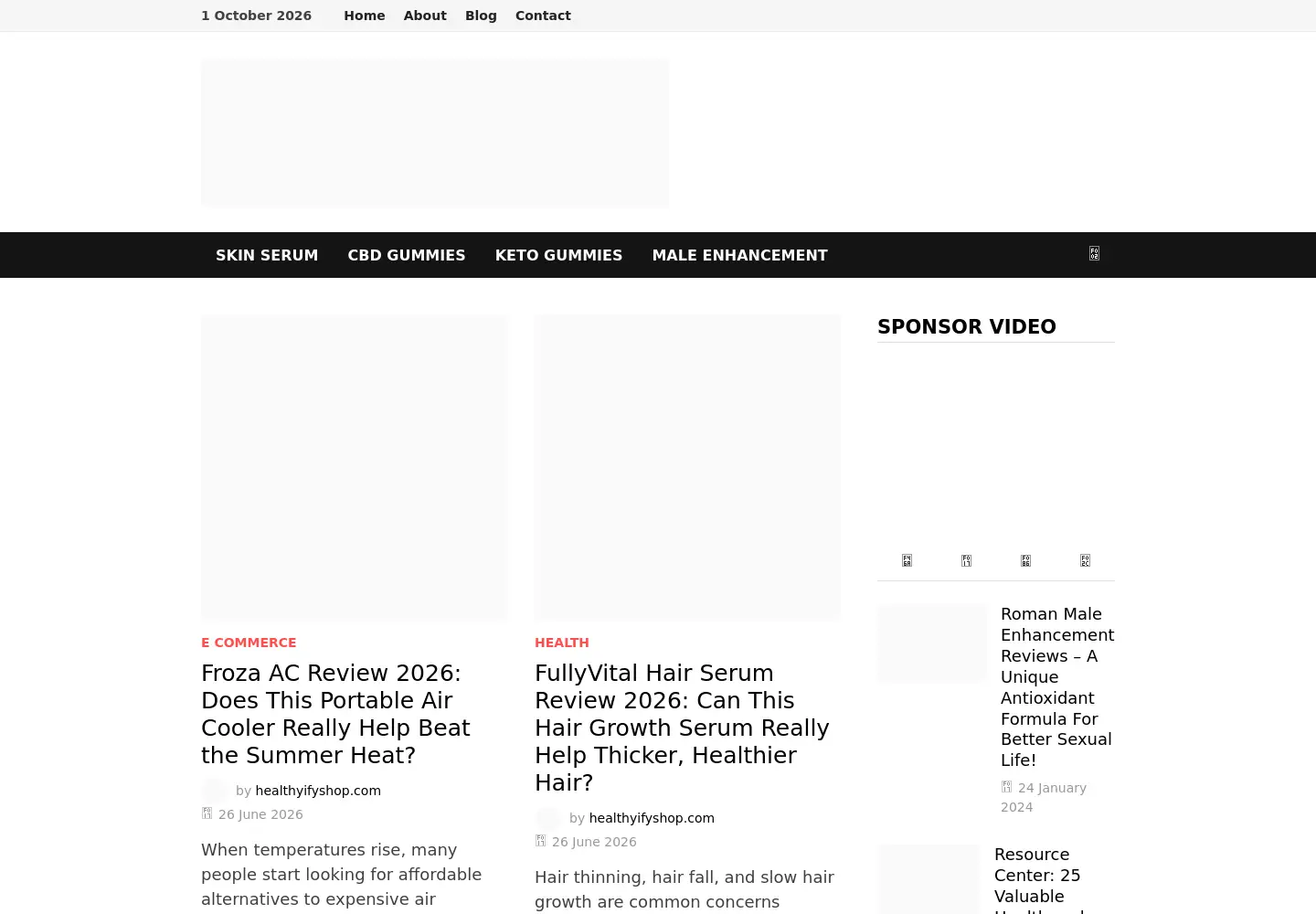 Screenshot of healthyifyshop.com