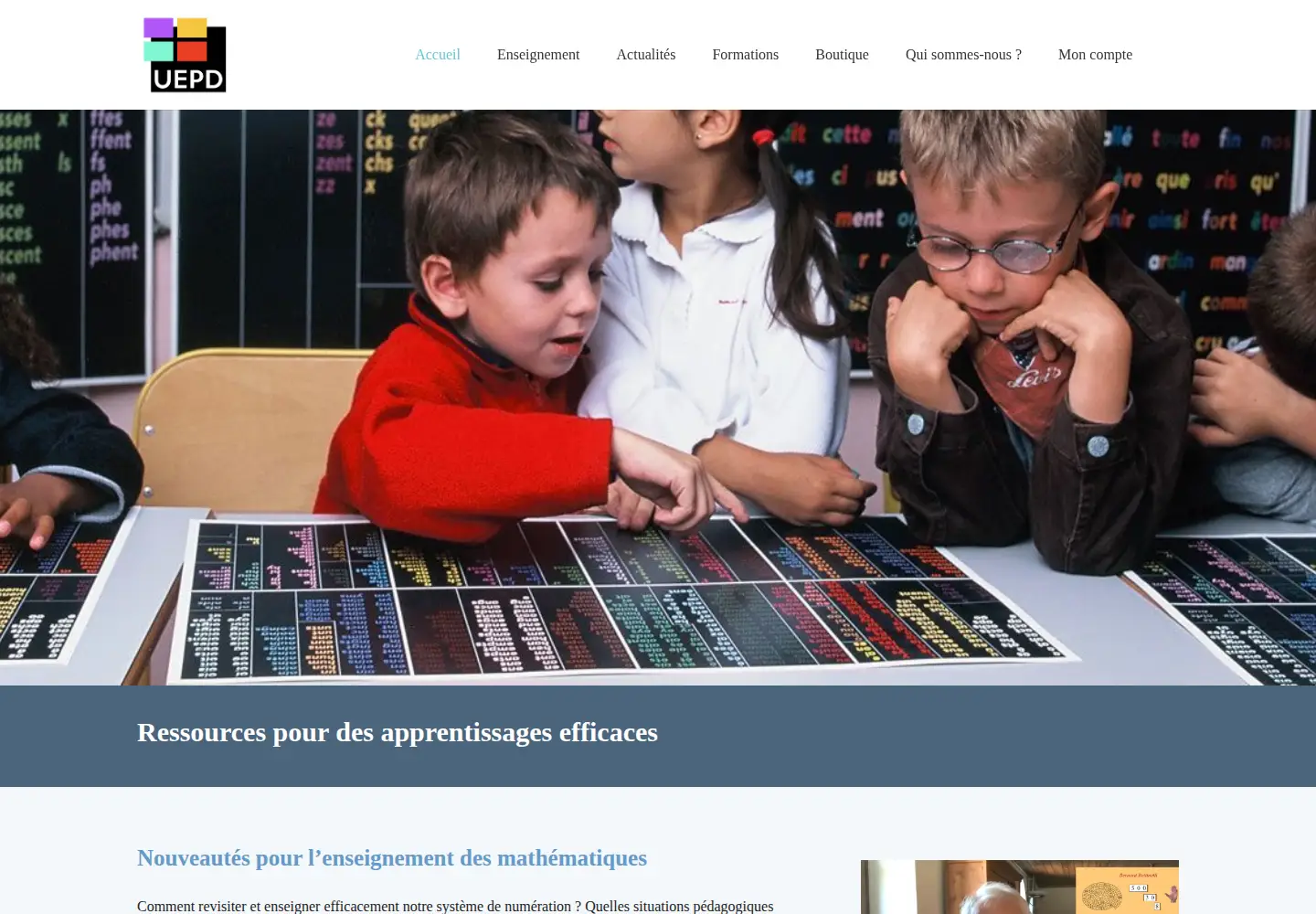 Screenshot of uneeducationpourdemain.org