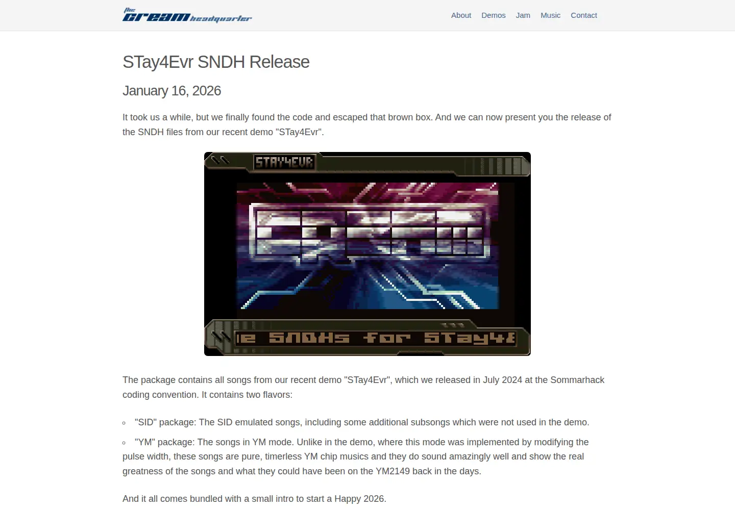Screenshot of creamhq.de