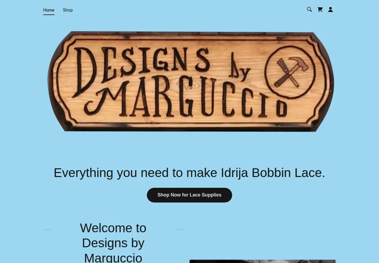 Screenshot of designsbymarguccio.com