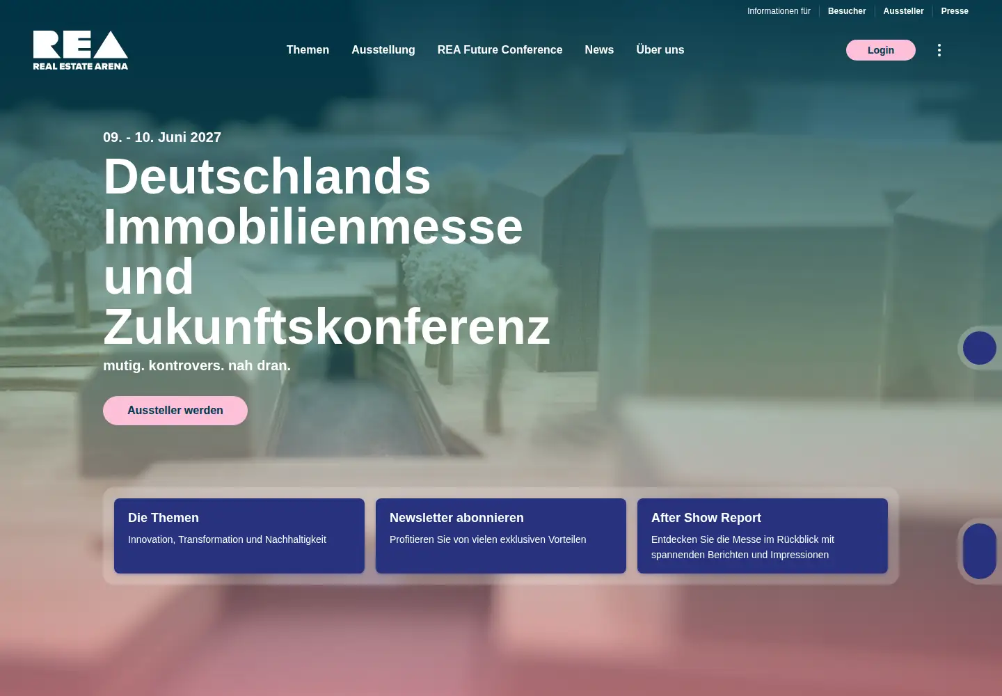 Screenshot of real-estate-arena.com