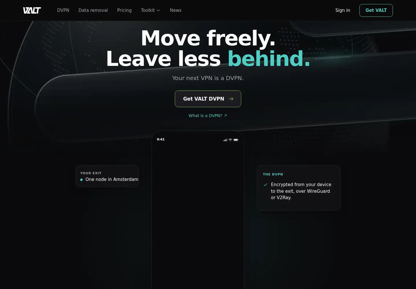 Screenshot of valtdata.com