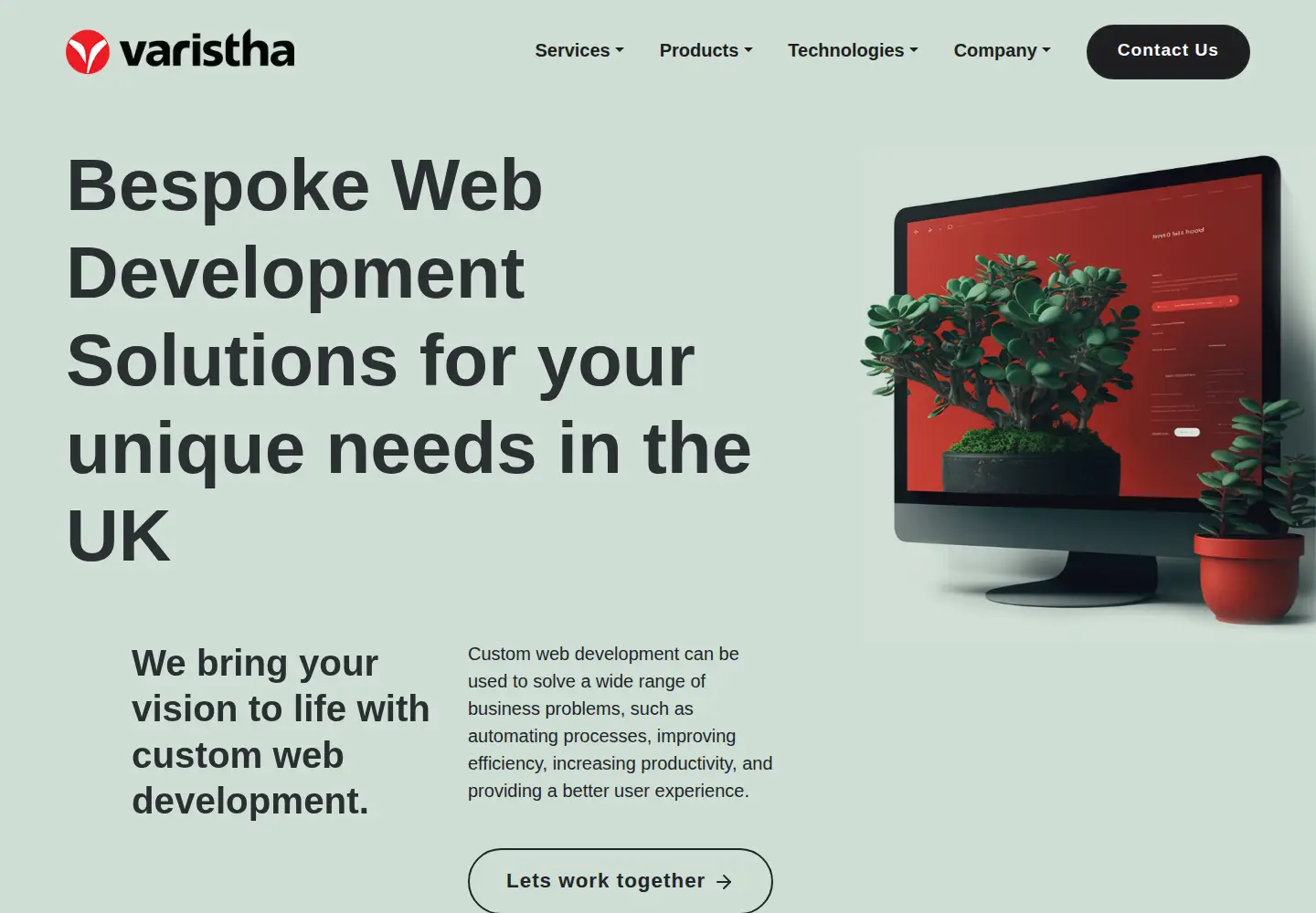 Screenshot of varistha.co.uk