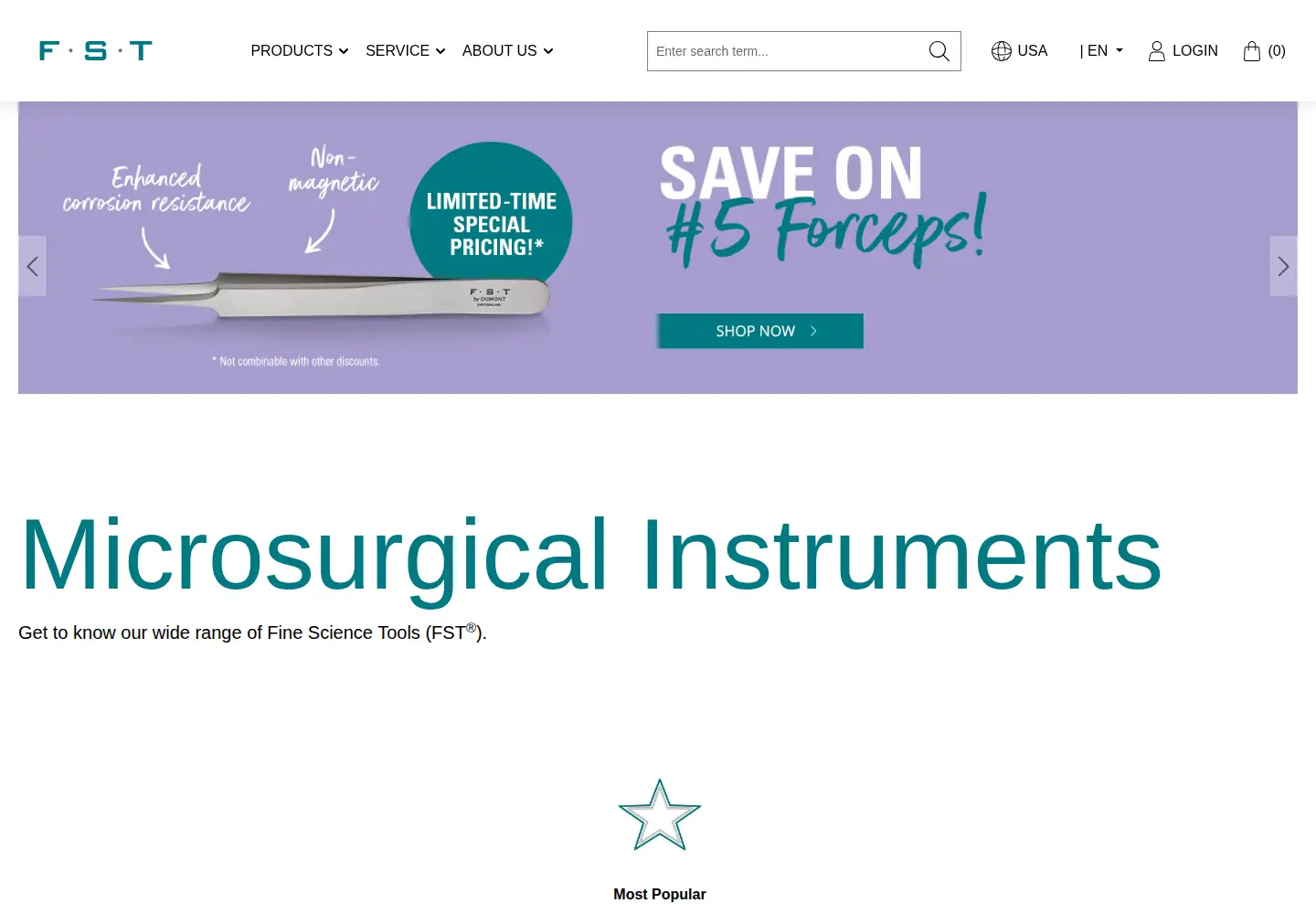 Screenshot of finescience.com