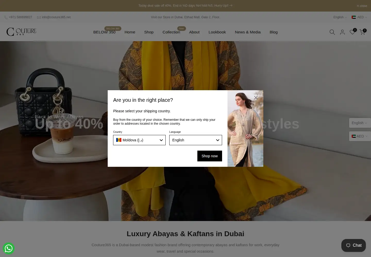 Screenshot of couture365.net