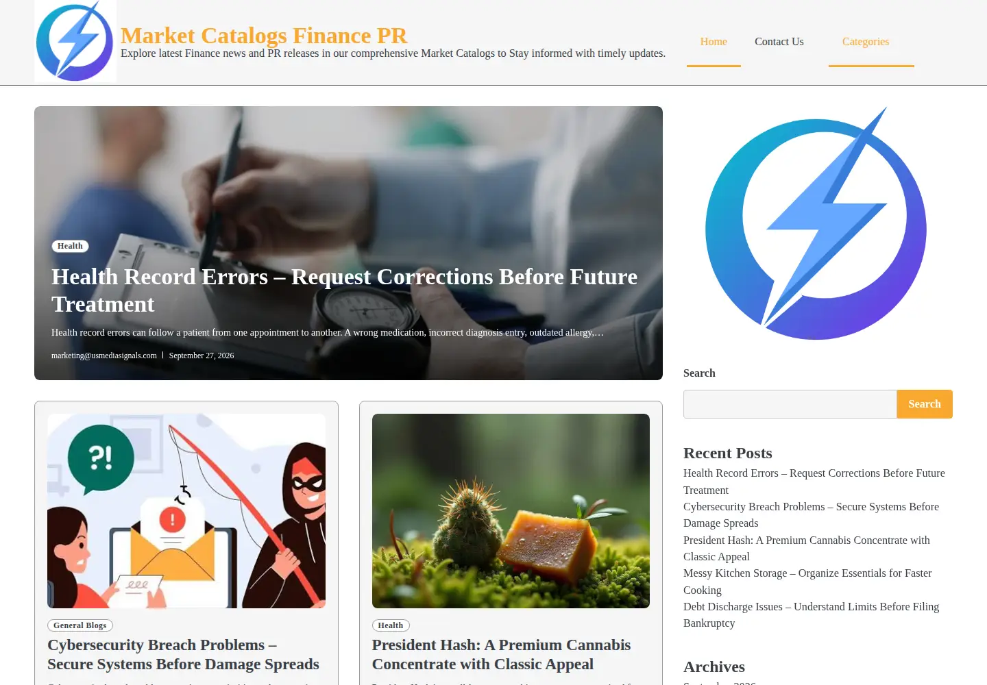 Screenshot of marketcatalogs.com