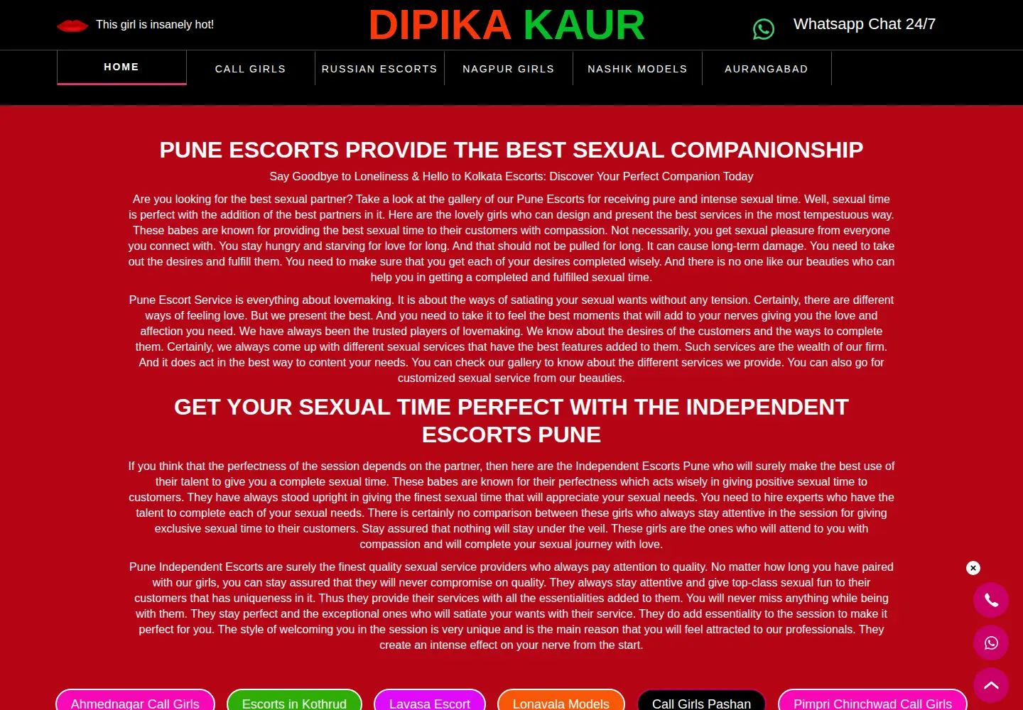 Screenshot of dipikakaur.com