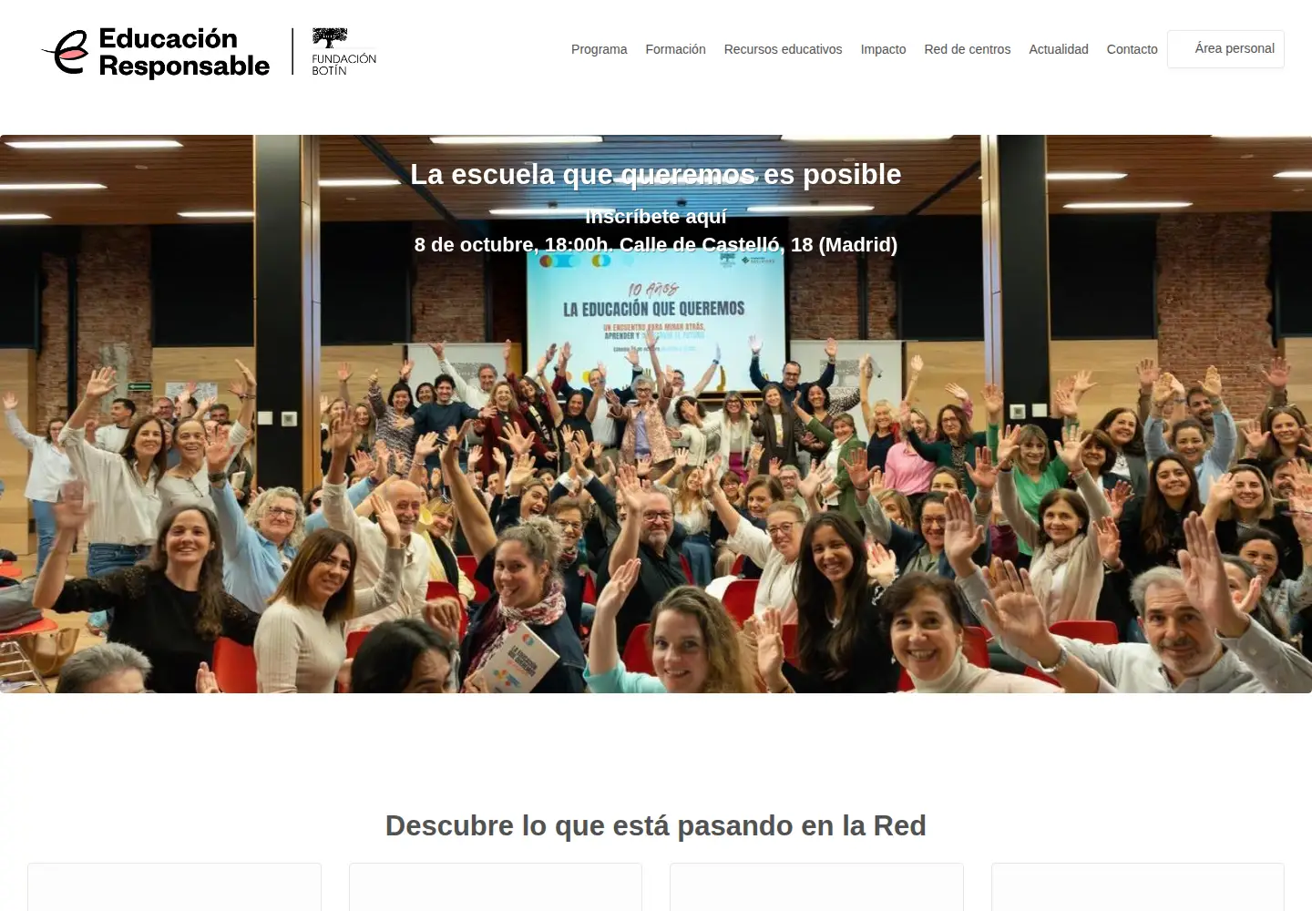 Screenshot of educacionresponsable.org