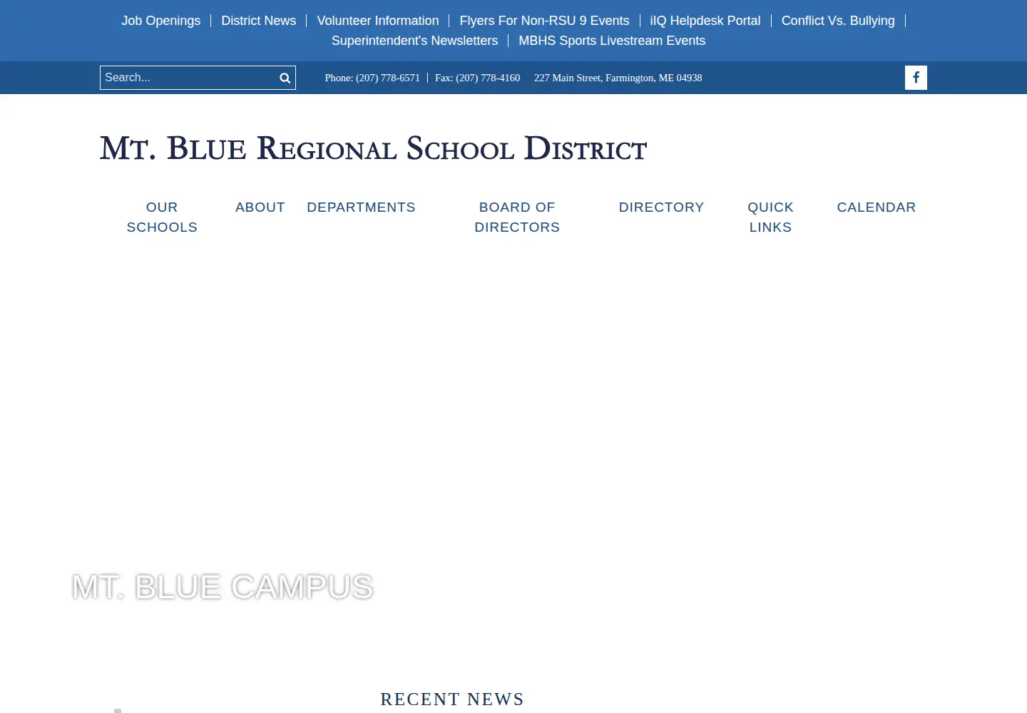 Screenshot of mtbluersd.org