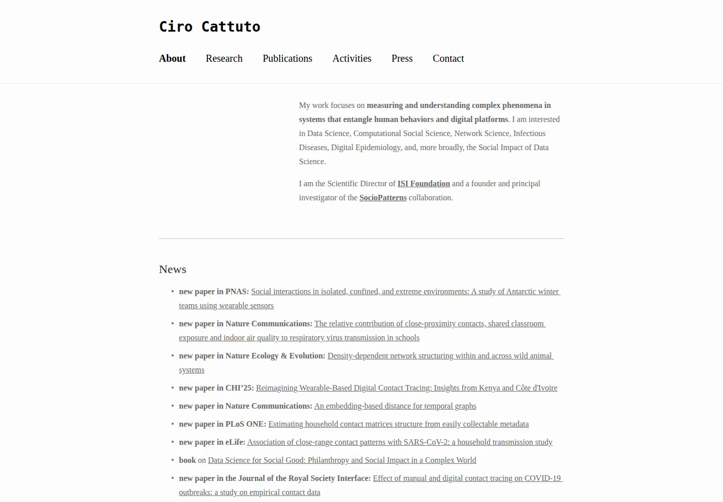 Screenshot of cirocattuto.info