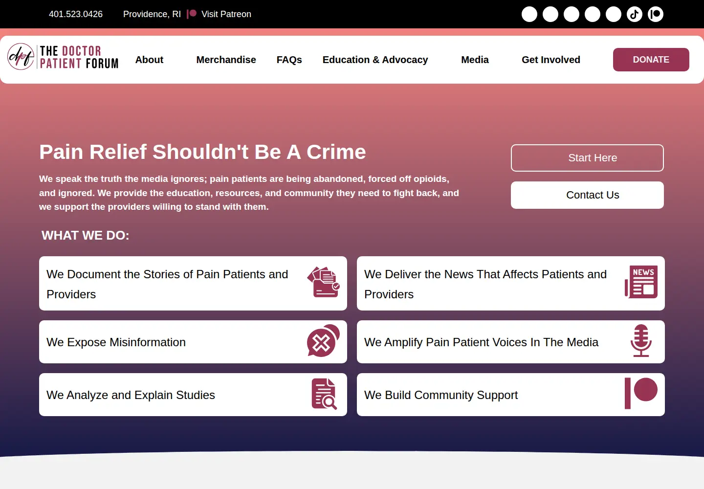 Screenshot of thedoctorpatientforum.com