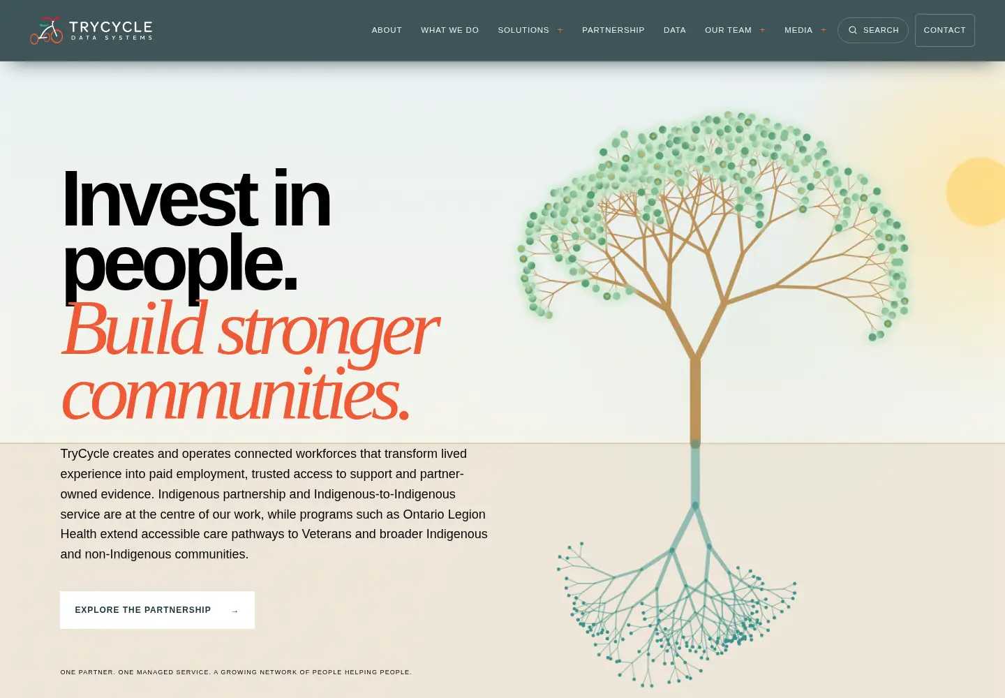 Screenshot of trycycledata.com