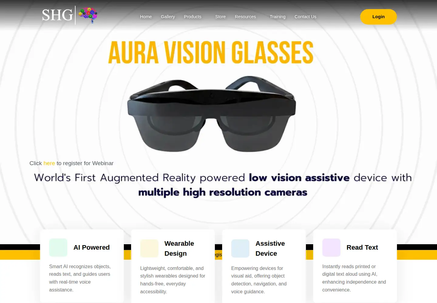 Screenshot of shgtechnologies.com