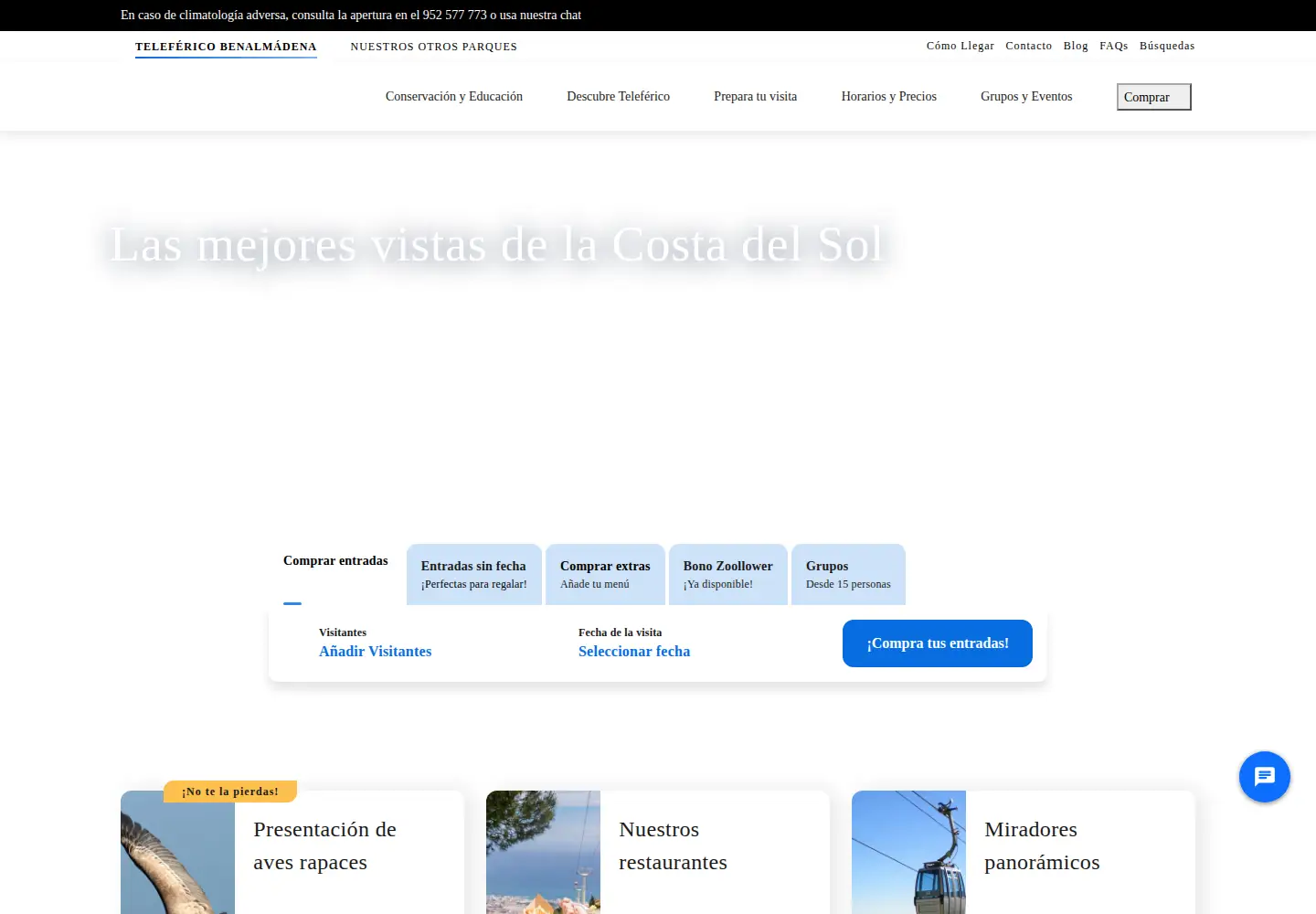 Screenshot of telefericobenalmadena.com