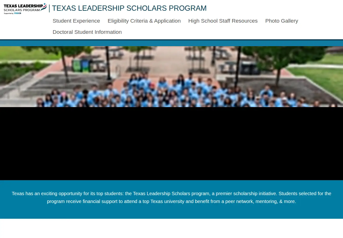 Screenshot of texasleadershipscholars.org