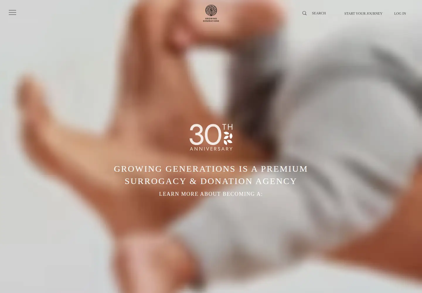 Screenshot of growinggenerations.com