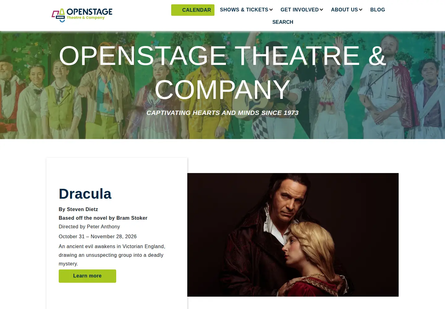 Screenshot of openstage.com