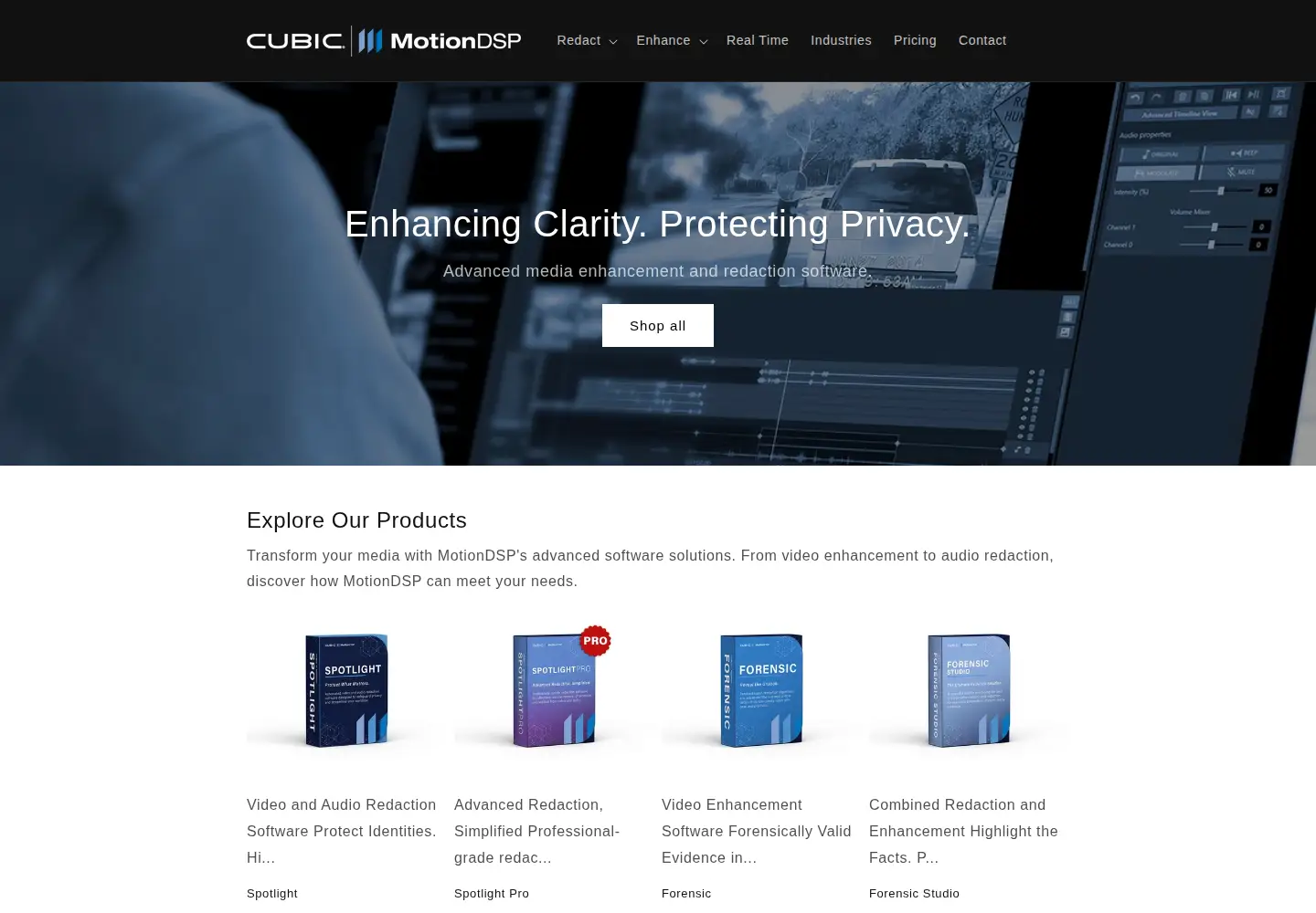 Screenshot of motiondsp.com