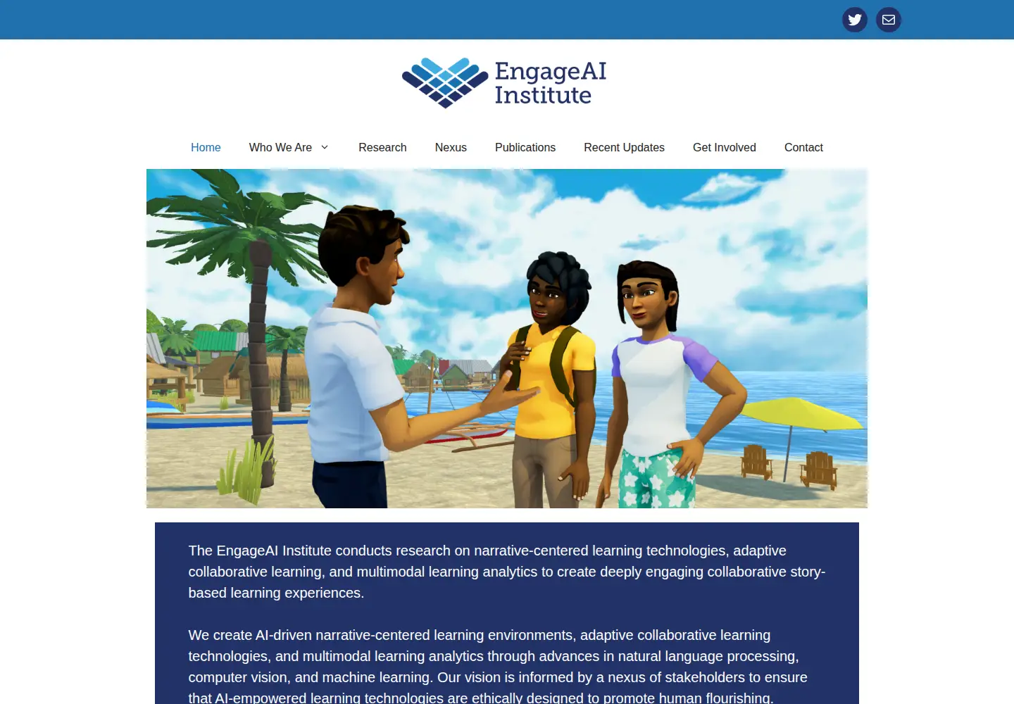 Screenshot of engageai.org