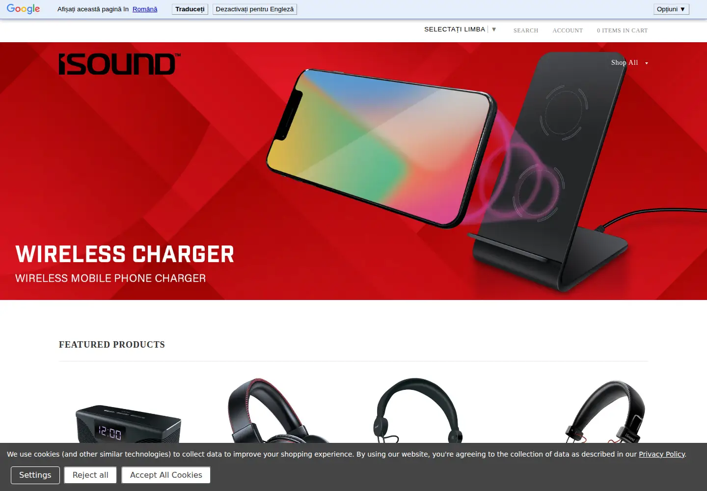 Screenshot of isound.com
