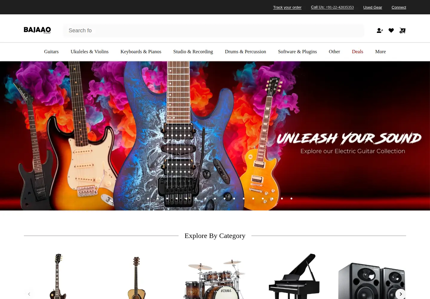 Screenshot of bajaao.com