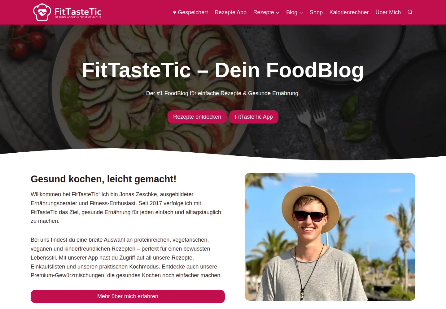 Screenshot of fittastetic.com