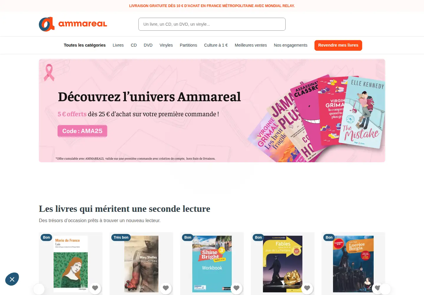 Captured homepage of ammareal.fr in the current scan