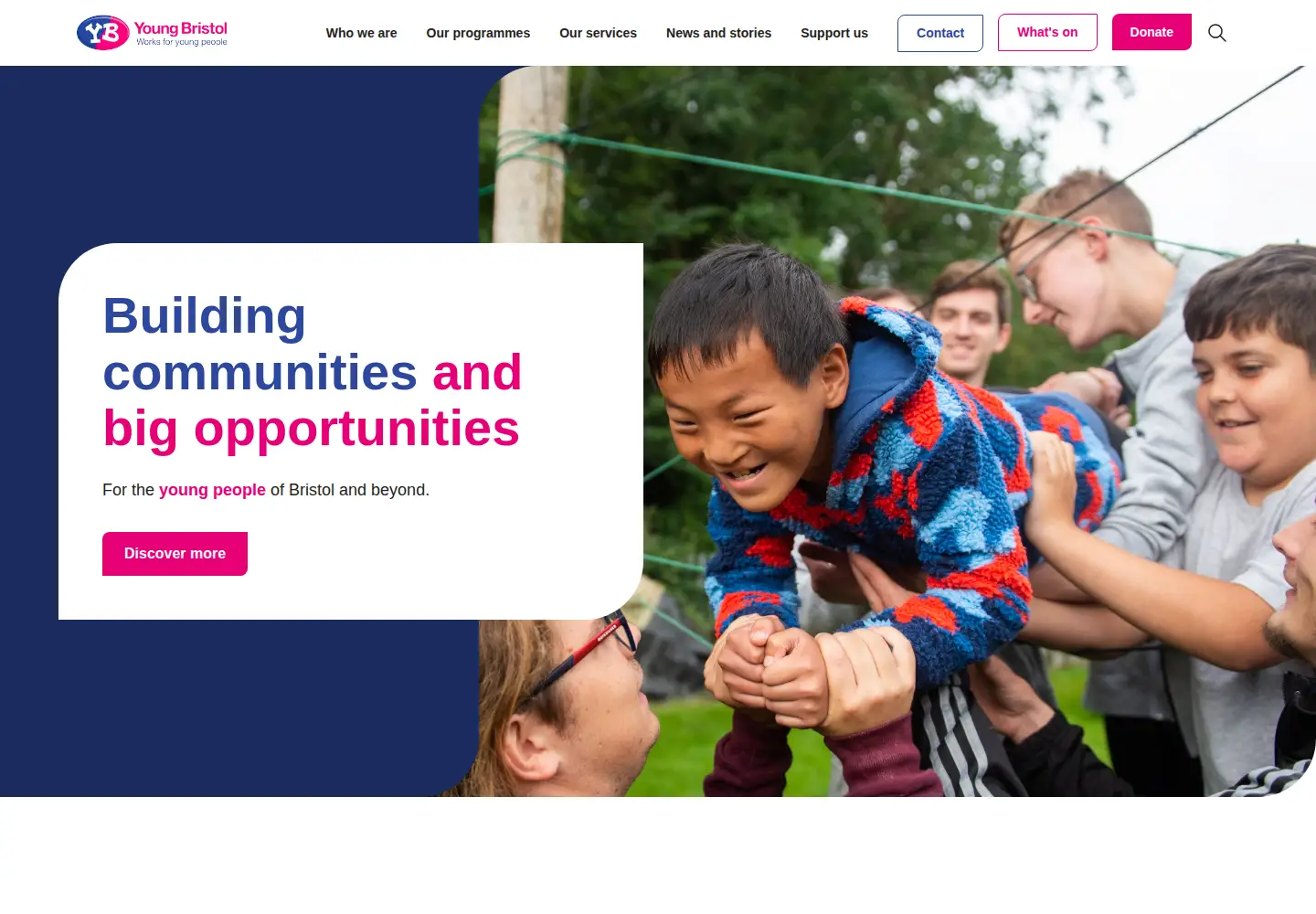 Screenshot of youngbristol.com