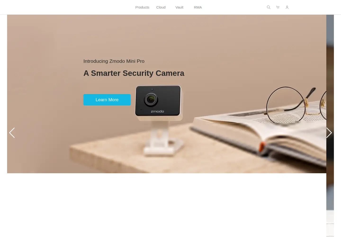Screenshot of zmodo.com