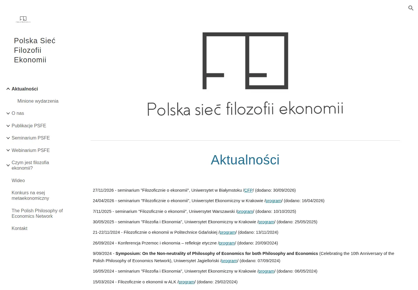 Screenshot of filozofia-ekonomii.pl