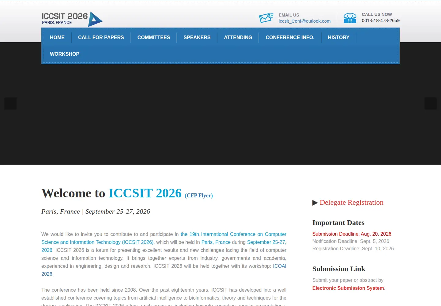 Screenshot of iccsit.org