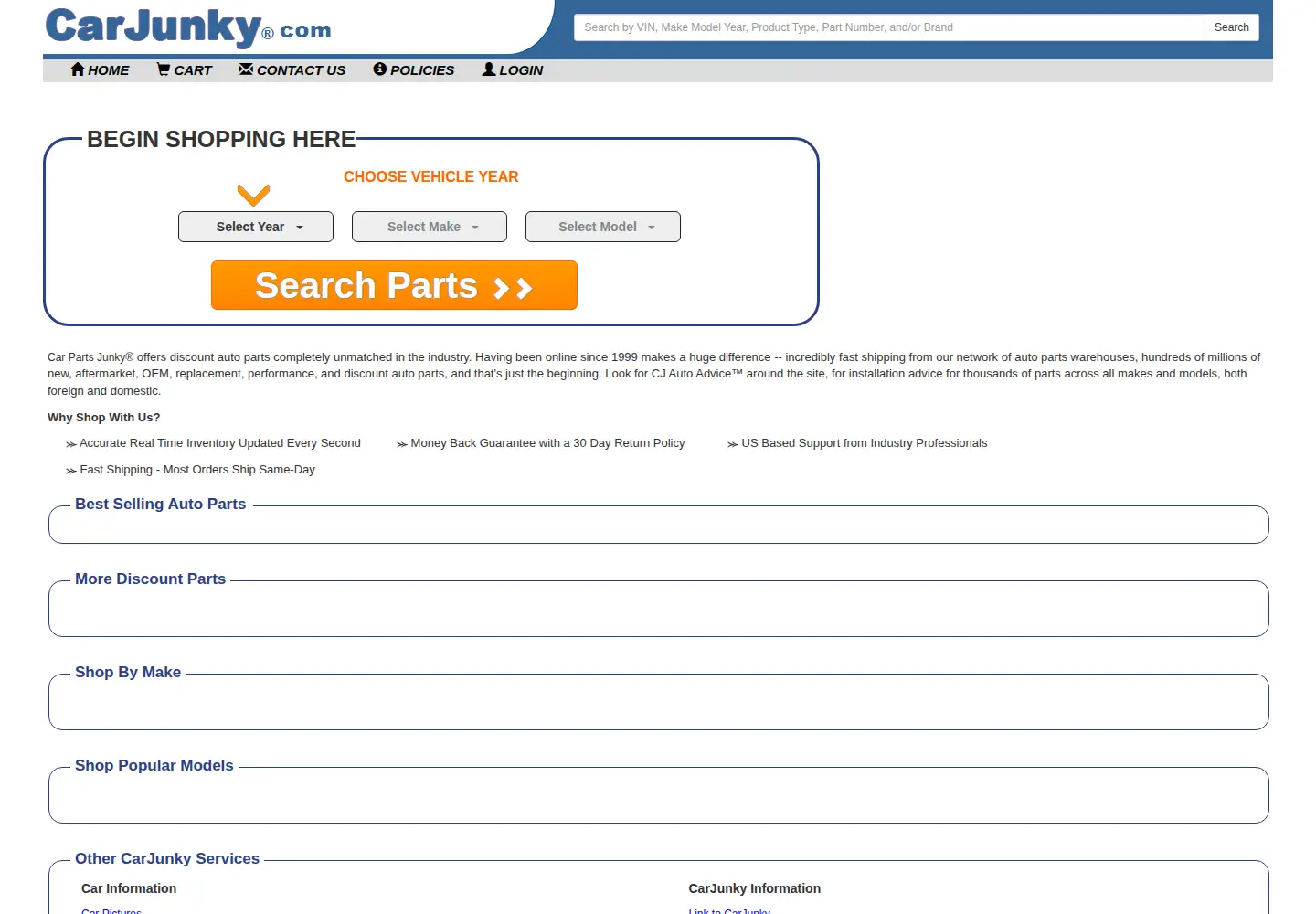 Screenshot of carjunky.com