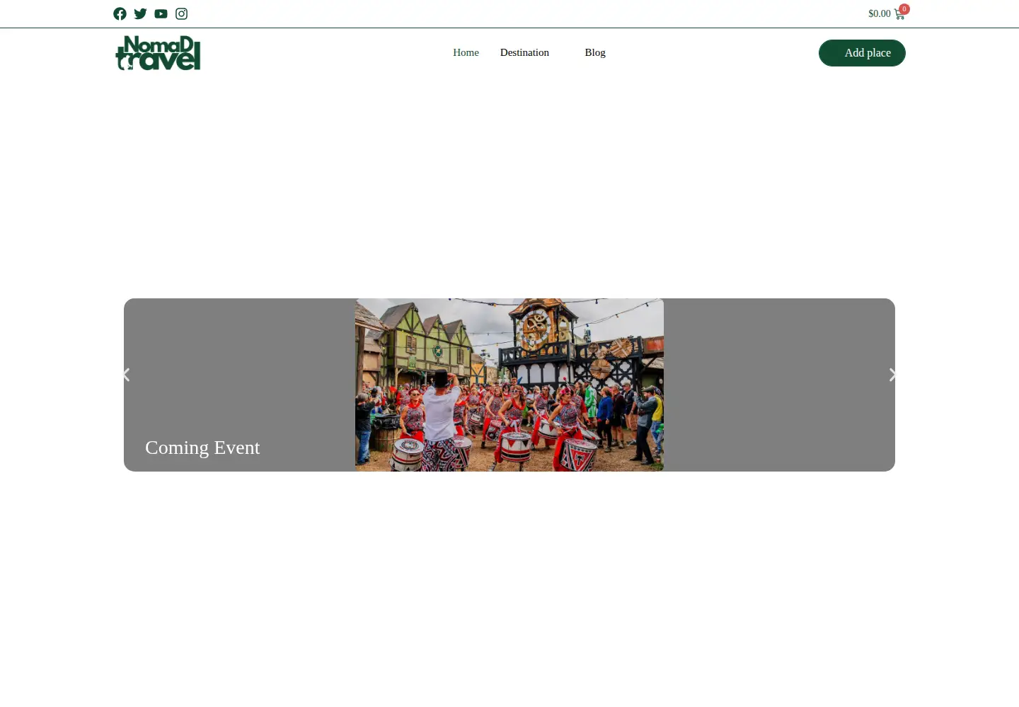 Screenshot of nomadepicureans.com