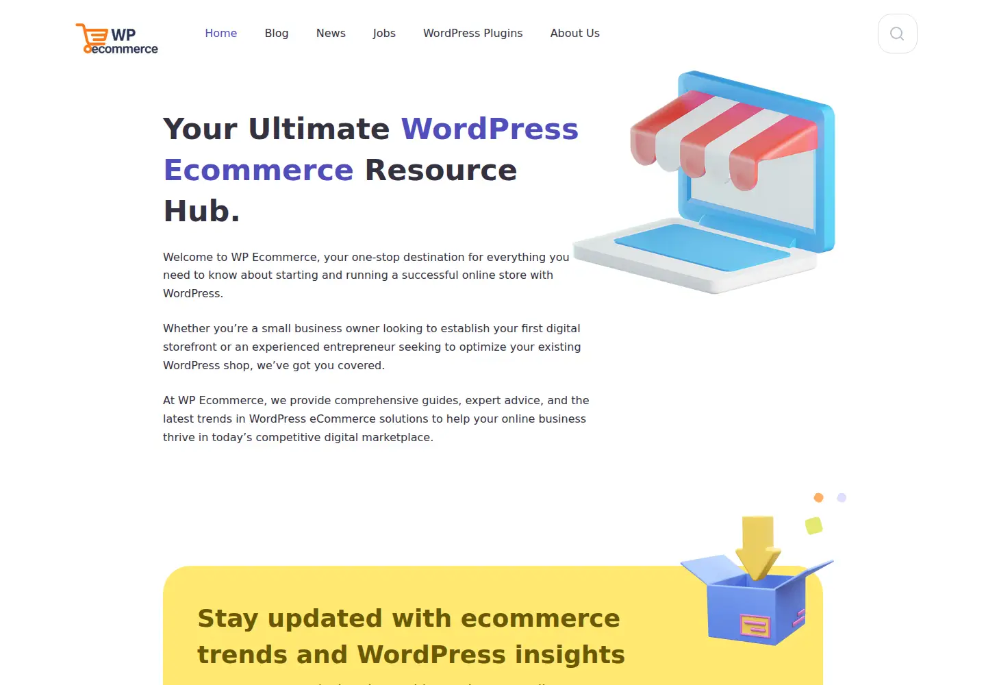 Screenshot of wpecommerce.org