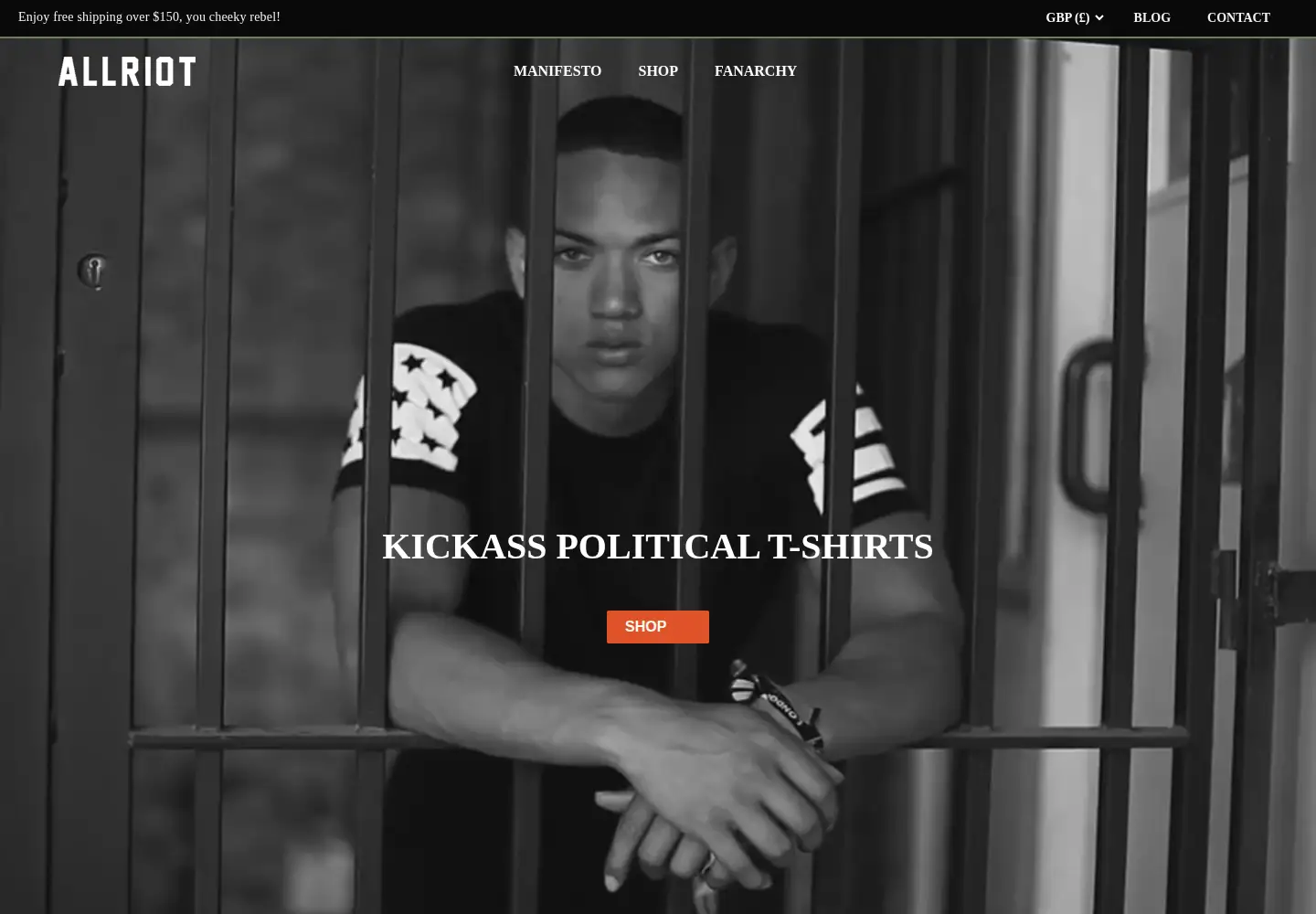 Screenshot of allriot.com