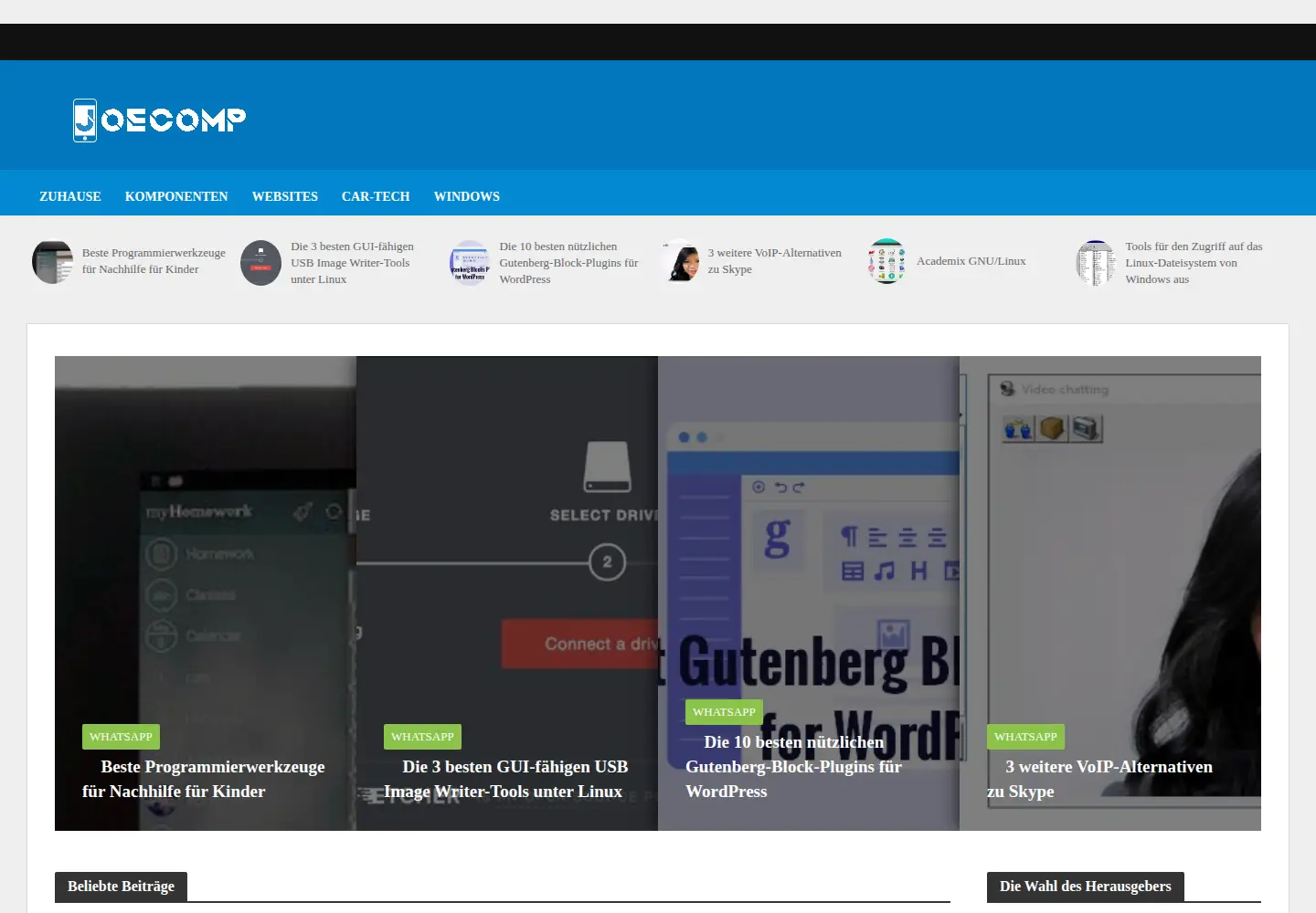 Screenshot of joecomp.com