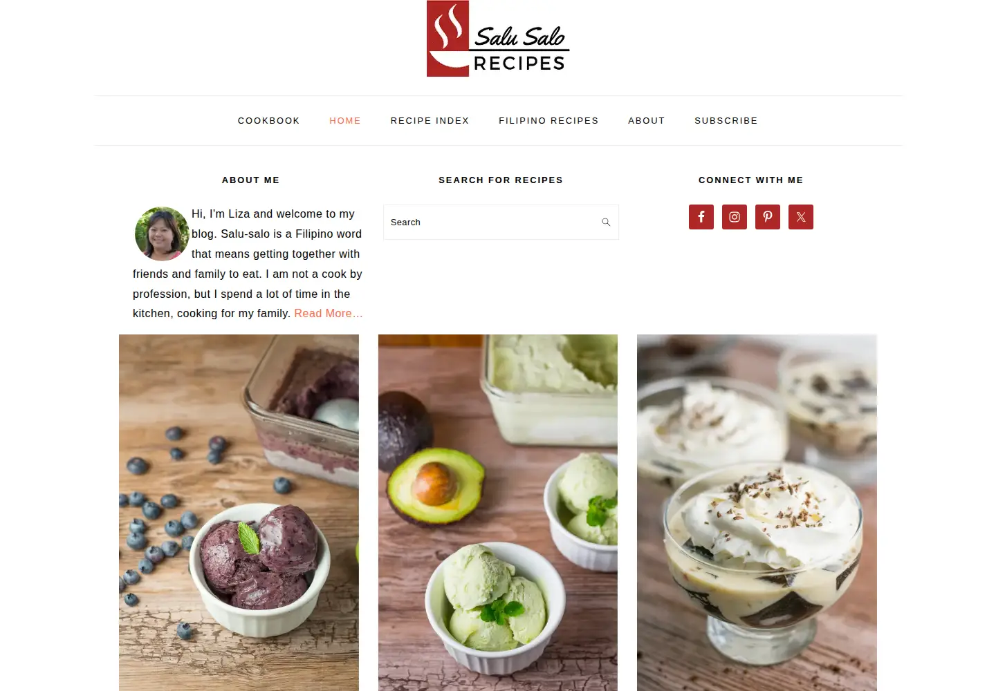 Captured homepage of salu-salo.com in the current scan