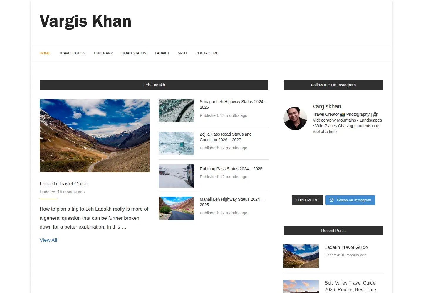 Screenshot of vargiskhan.com